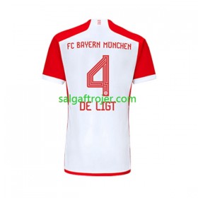 Bayern München Matthijs de Ligt 4 Fodboldtrøjer Hjemmebanesæt 2023/24 Kort ærmer